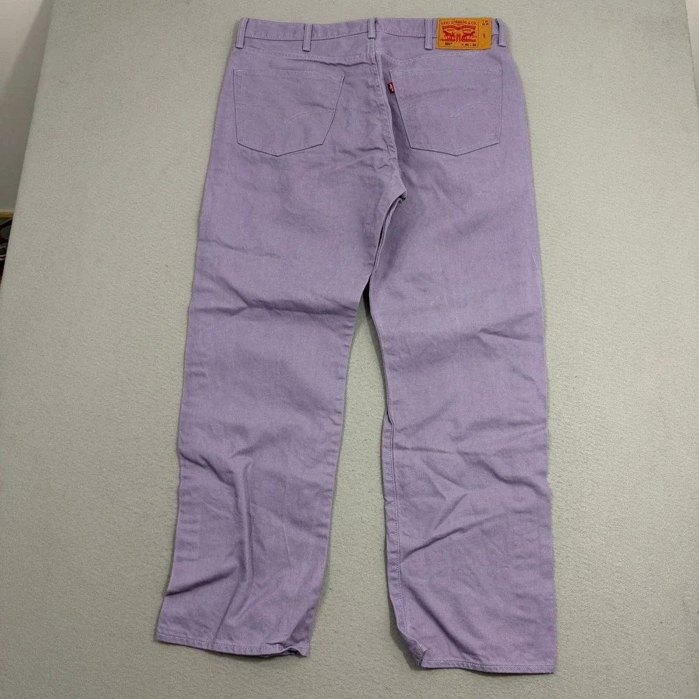 Levis 501xx Original Straight Fit Twill Jeans Mens 40x32 Purple Denim Button Fly